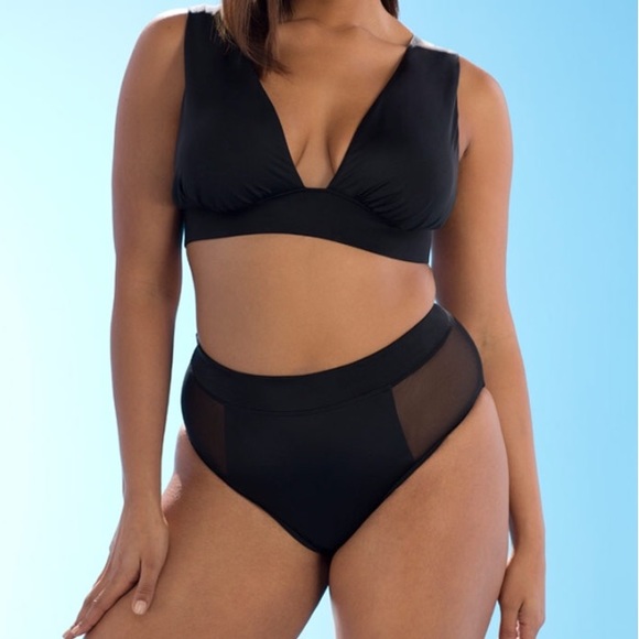 Ashley Graham Other - NWT Ashely Graham black sensei bikini size 14